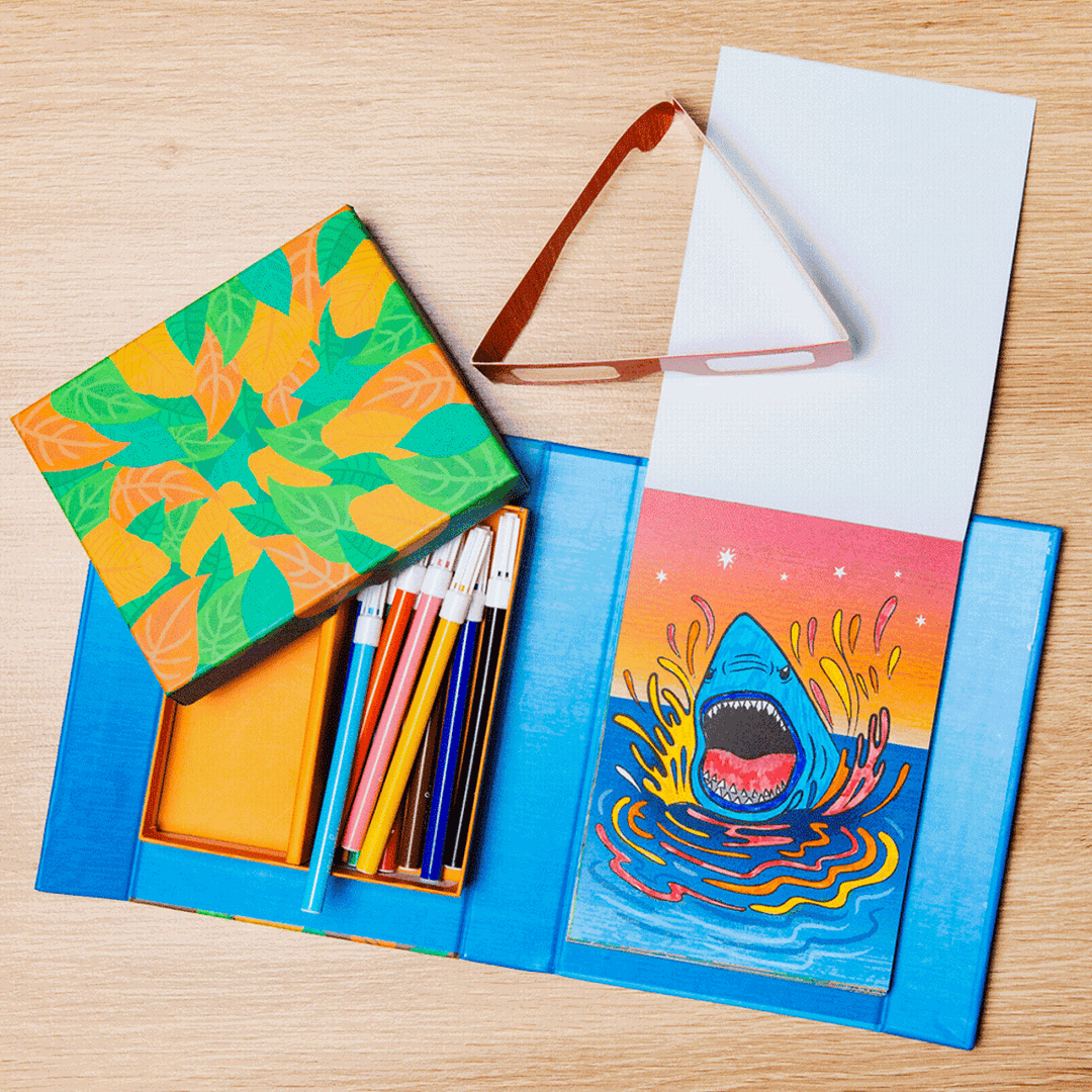 3D Colouring Set - Fierce Creatures