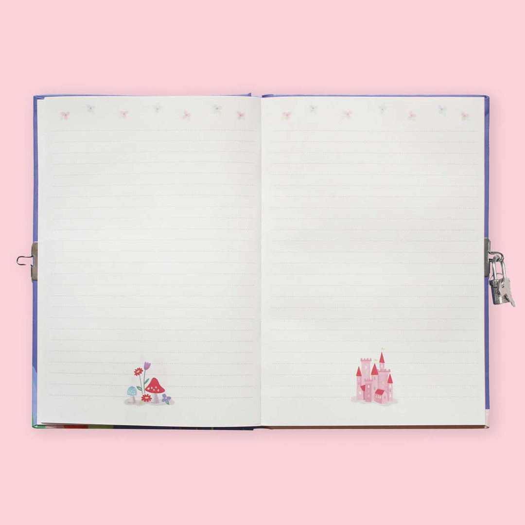 Lockable Diary - Unicorn Rainbows