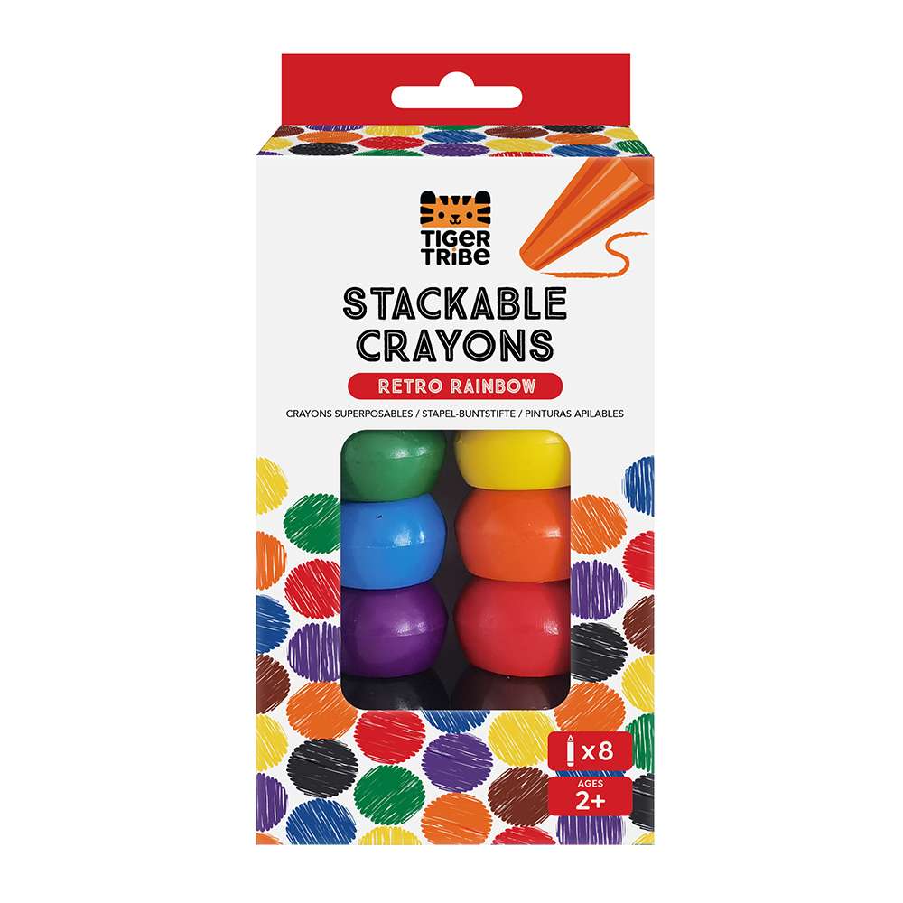 Stackable Crayons - Retro Rainbow